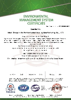 Certificado de Gestión Ambiental ISO 14001